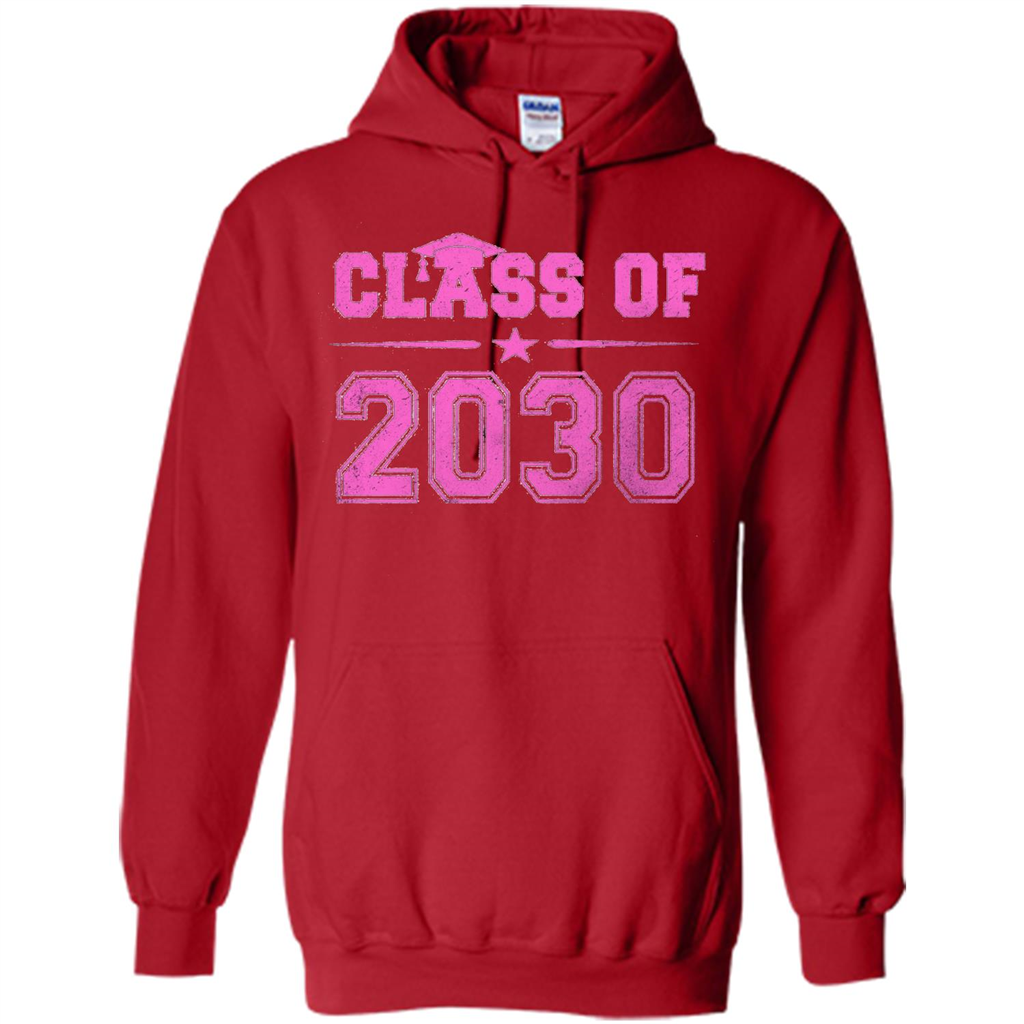 Class of 2030 Pink Girls T-shirt Red