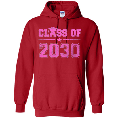 Class of 2030 Pink Girls T-shirt Red