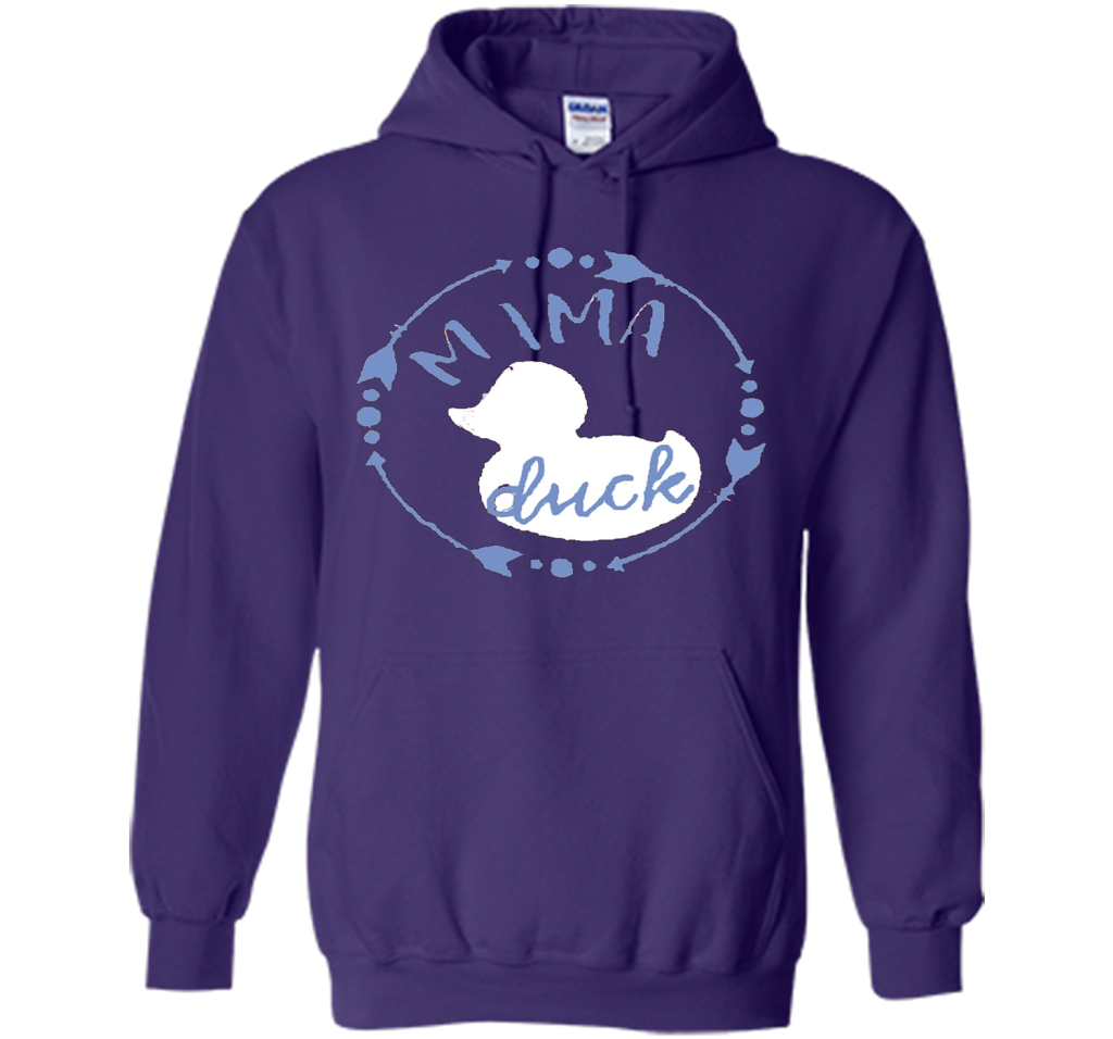 Women's Mama Duck TShirt, Mama Duck Plaid Shirt, Matching Fa shirt Purple