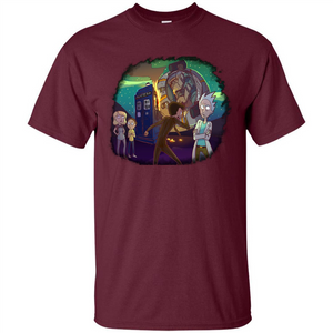 Doctorwho Vs Rick And Morty T-shirt