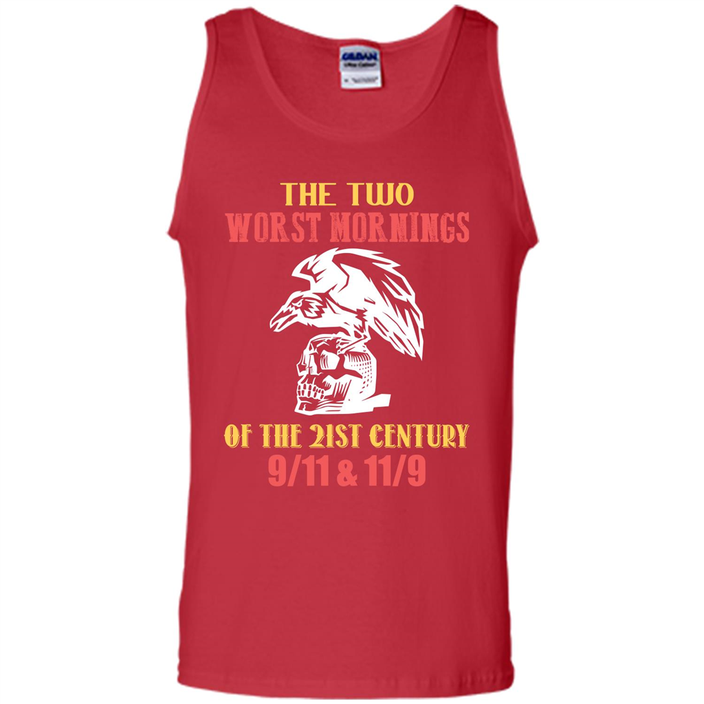 The Two Worst Mornings Of The 21st Century 9-11 and 11-9 T-shirt Red