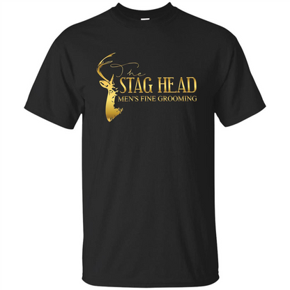 The Stag Head Men's Fine Grooming T-shirt Black