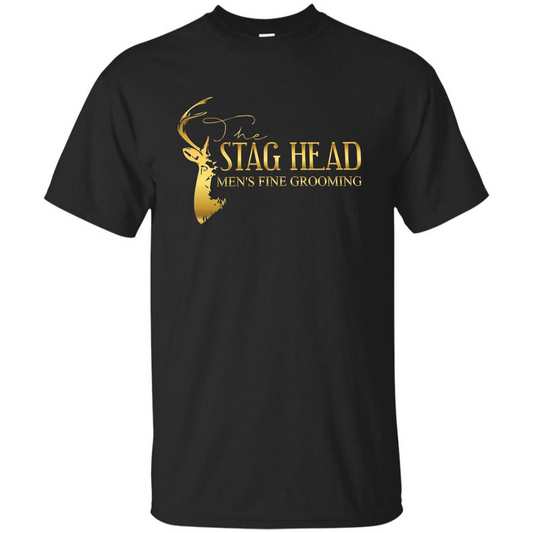 The Stag Head Men's Fine Grooming T-shirt Black
