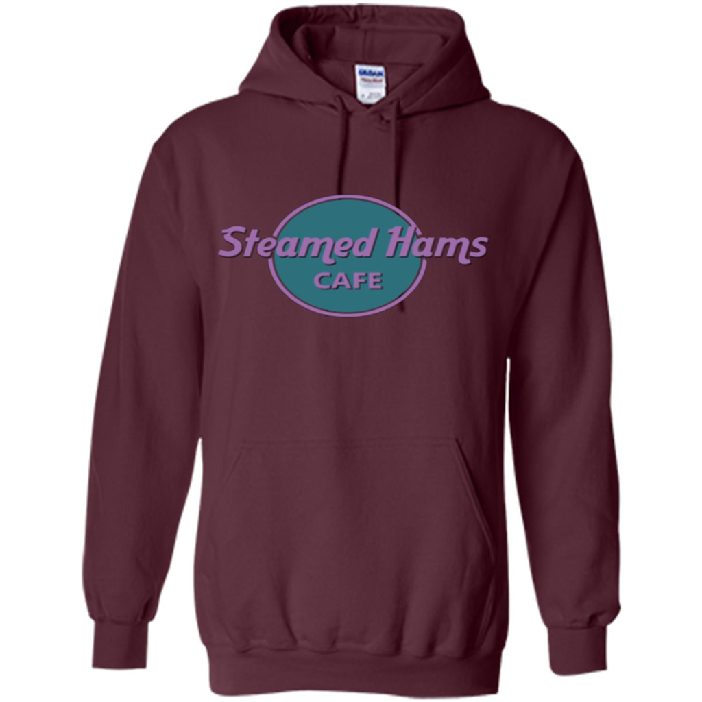 Steamed Hams Cafe T-shirt Maroon