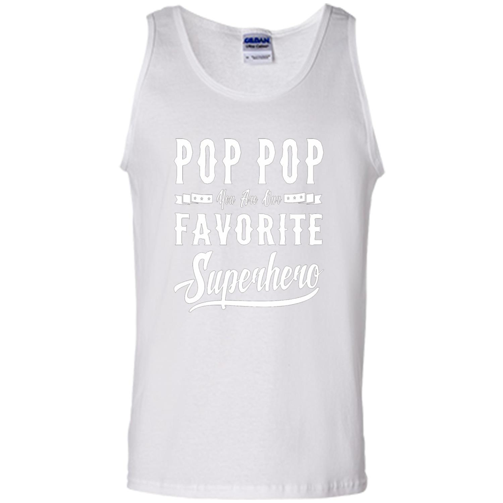 Pop Pop Superhero Fathers Day Gifts Dad Grandpa Men T-shirt