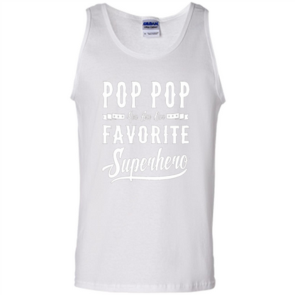 Pop Pop Superhero Fathers Day Gifts Dad Grandpa Men T-shirt