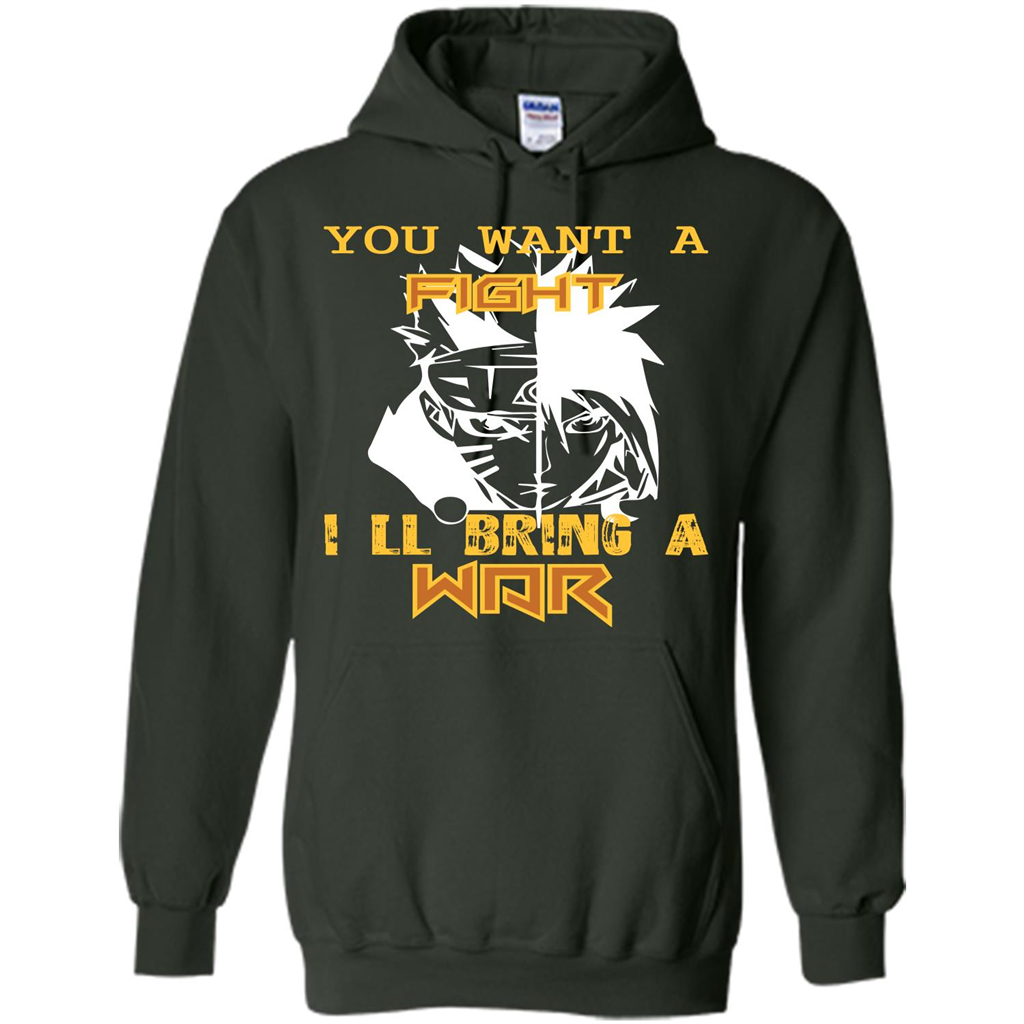 Movie T-shirt You Want A Fight I_Ñéll Bring A War Forest Green