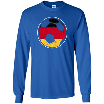 Germany Flag Soccer Ball Flag Soccer T-shirt Royal