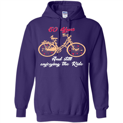 Anniversary T-shirt 50 Years And Still Enjoying The Ride Purple