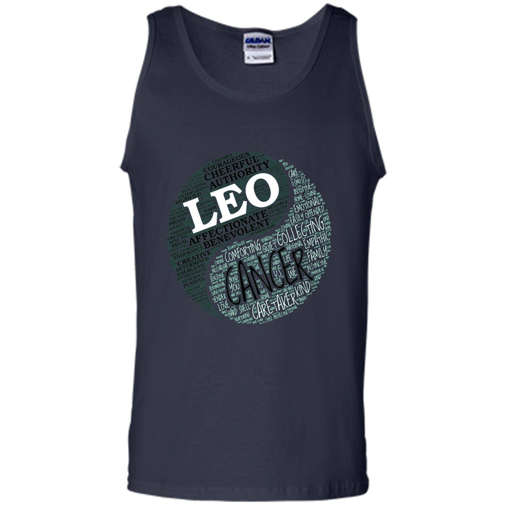 Zodiac Facts T-shirt Women Leo and Cancer T-shirt Navy