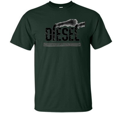Diesel Rolling Coal T-Shirt Black Smoke Lifted Truck T-shirt Forest Green