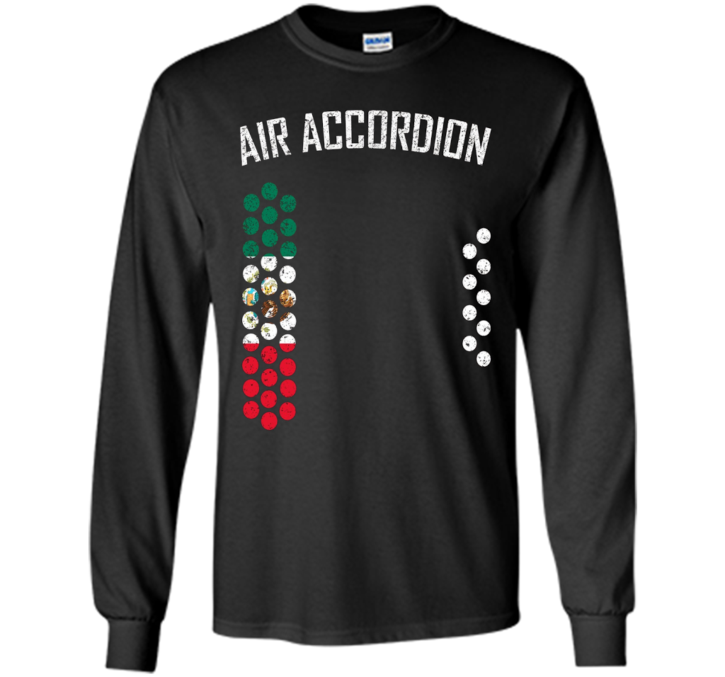 Air Accordion T-shirt The Flag Of Mexico T-shirt Black