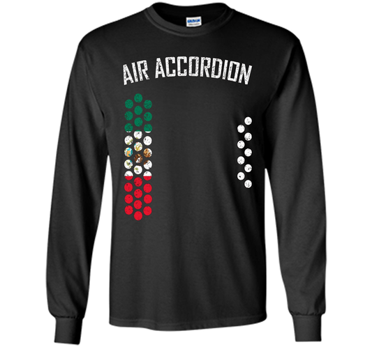 Air Accordion T-shirt The Flag Of Mexico T-shirt Black