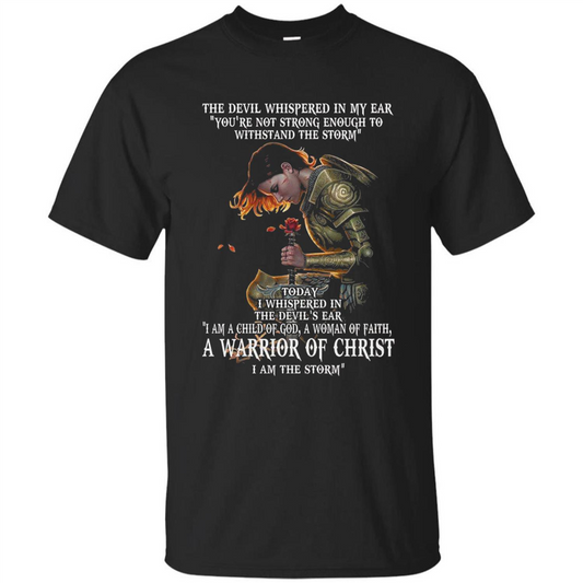 I Am A Child Of God A Woman Of Faith T-shirt Cute Gift T-shirt Black