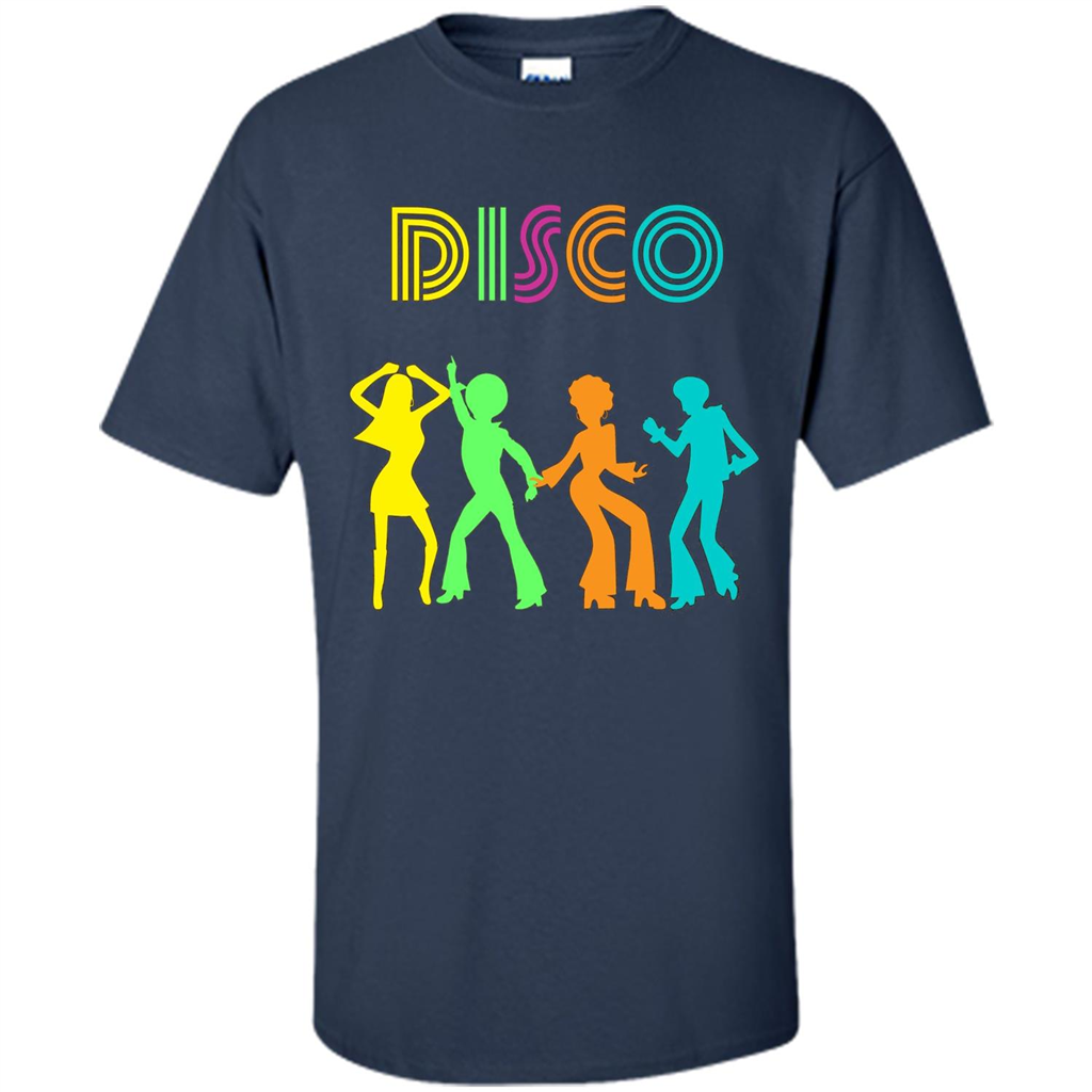 Disco Dancers Dancing Design T-shirt Navy