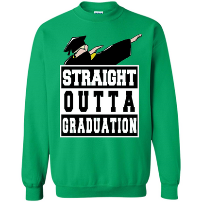 Straight Outta Graduation Dab Shirt College Graduate Gifts Irish Green