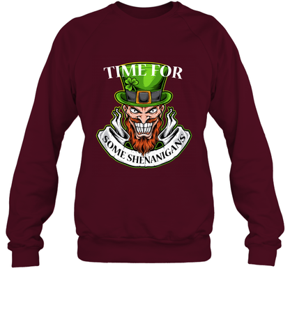 Time For Some Shenanigans Irish Shirt Sweatshirt Maroon