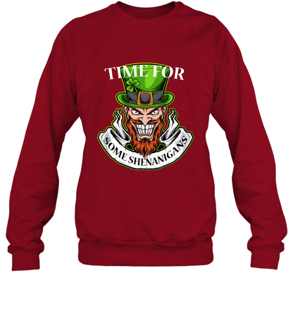 Time For Some Shenanigans Irish Shirt Sweatshirt Cardinal Red