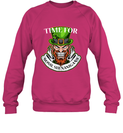 Time For Some Shenanigans Irish Shirt Sweatshirt Heliconia