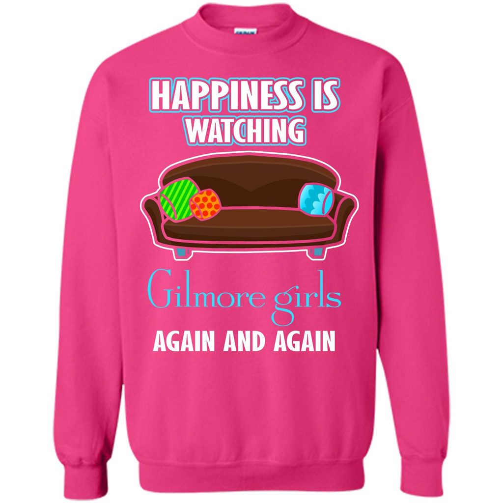 Movie T-shirt Happiness Is Watching Again And Again Heliconia