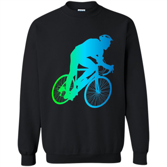 Bike Rider T-shirt Colorful Bicycle Biking Lover T-shirt Black