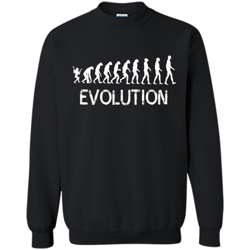 Evolution Biology Monkey To Human T-Shirt Black