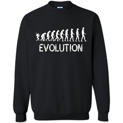 Evolution Biology Monkey To Human T-Shirt Black