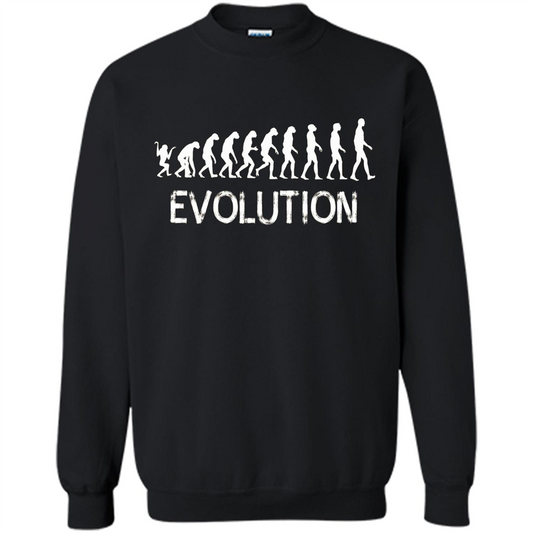 Evolution Biology Monkey To Human T-Shirt Black