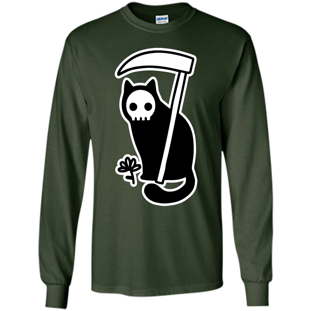 Cat Grimm Reaper T-shirt Forest Green