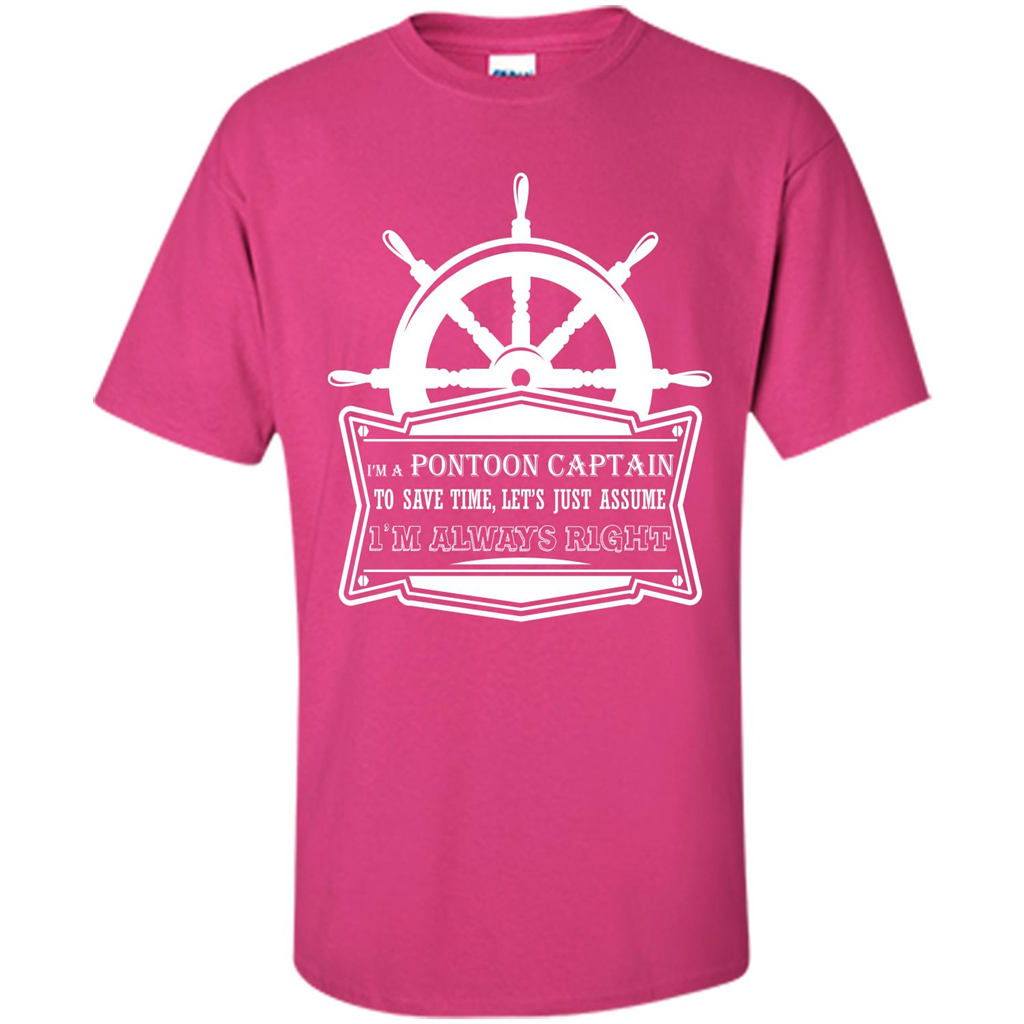 I'm A Pontoon Captain T-shirt Heliconia
