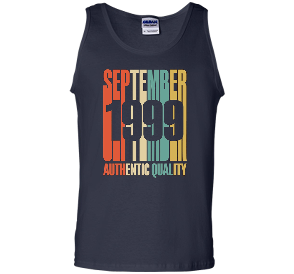 Retro Sept 1999 T-Shirt 18 yrs old Bday 18th Birthday T-shirt Navy