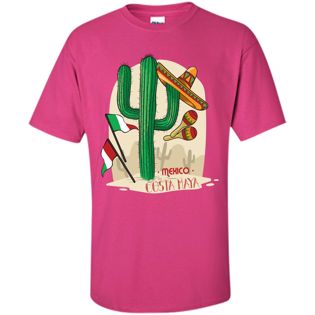 Summer T-shirt Mexico Costa Maya Heliconia