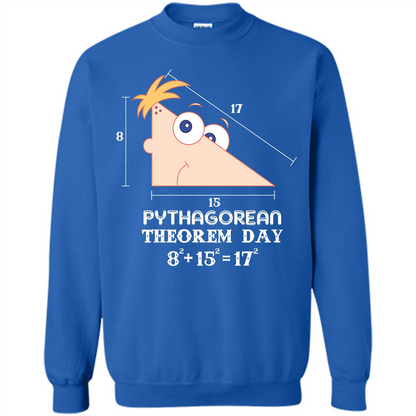 Pythagorean Theorem Day T-shirt Royal
