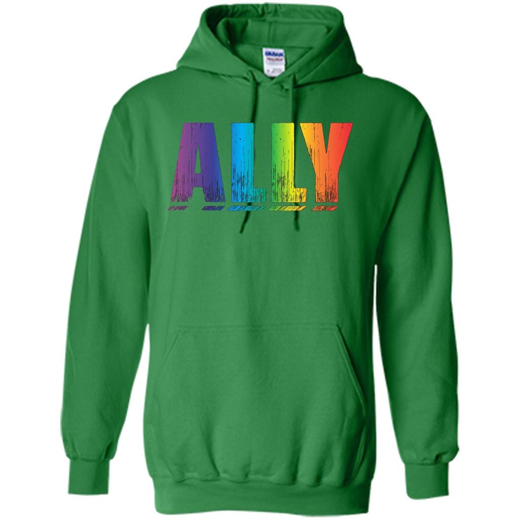 LGBTQ T-shirt Proud LGBT Ally Rainbow Gay Pride Support Irish Green