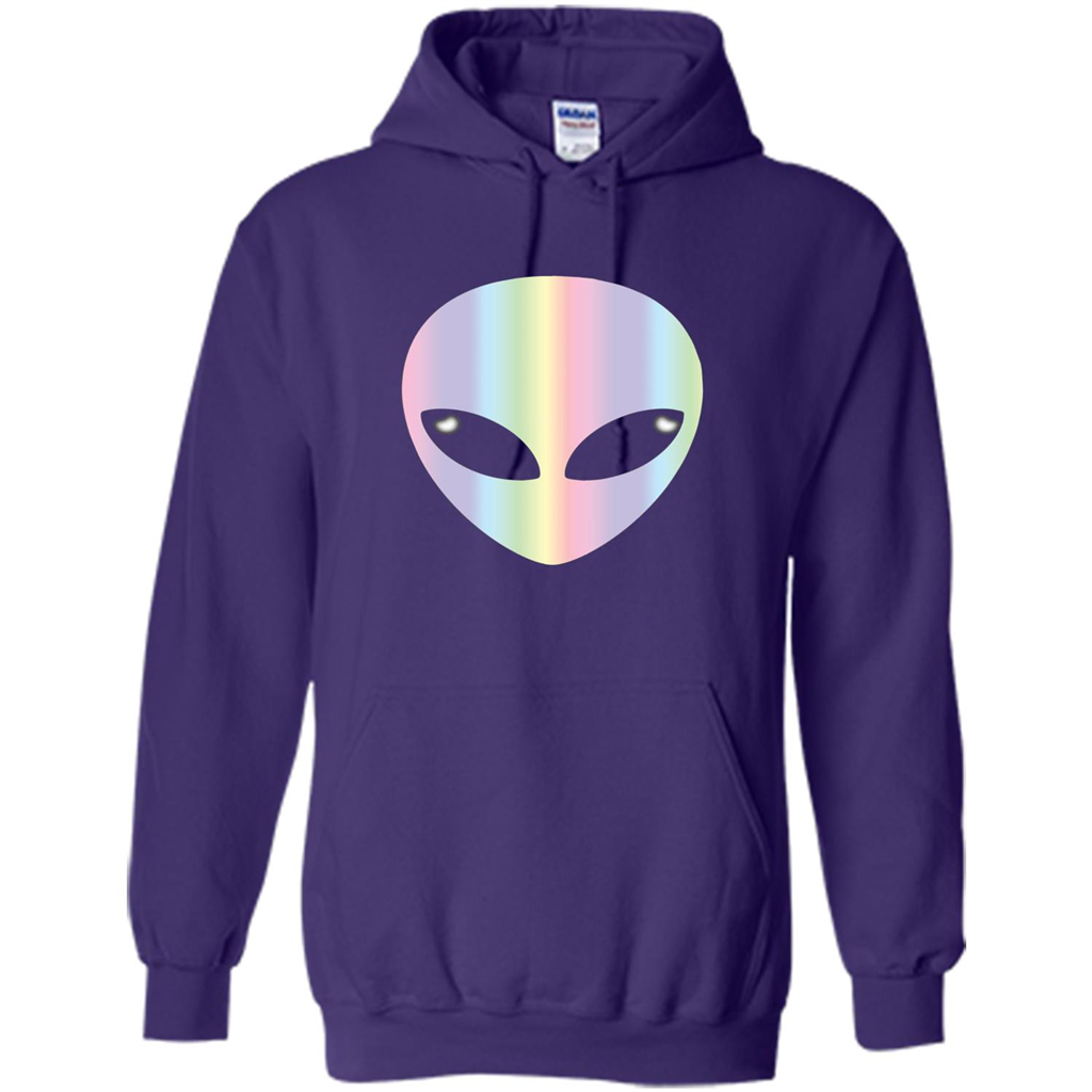 Alien Head T-shirt Purple