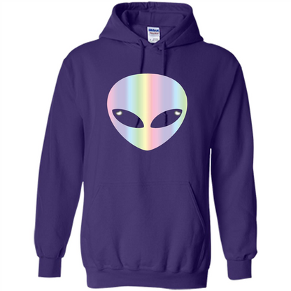 Alien Head T-shirt Purple