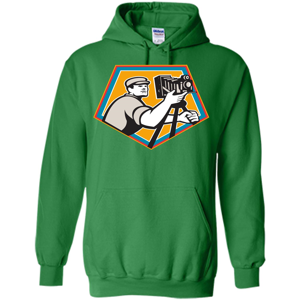 Cameraman T-shirt Vintage Movie Film Camera Irish Green