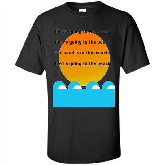 Summer T-shirt We're Going To The Beach T-shirt Black