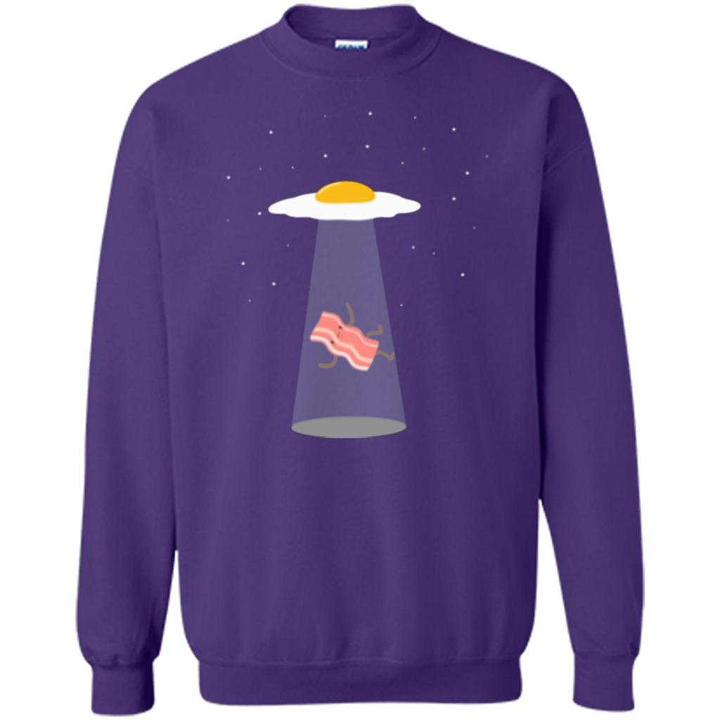 Cute Funny Bacon And Eggs UFO Orange