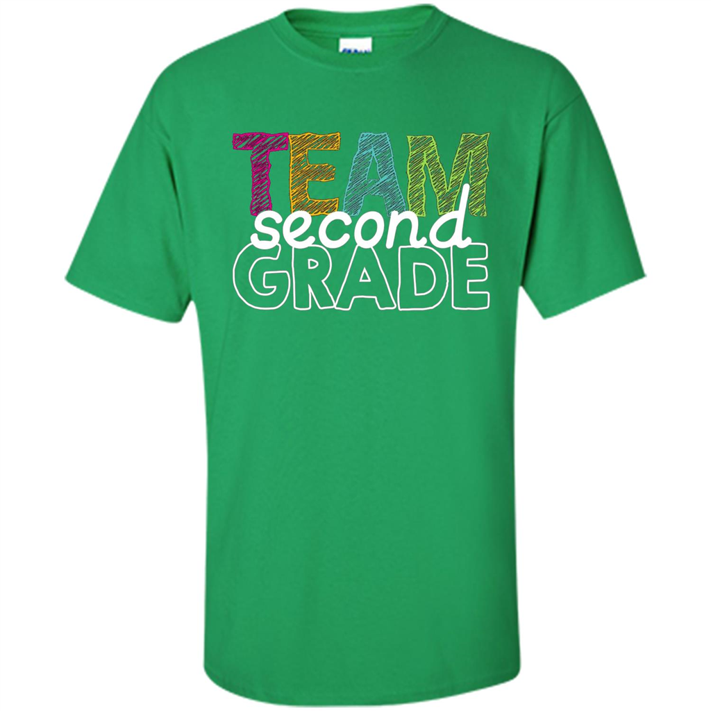 Team Second Grade Teacher T-Shirt Irish Green
