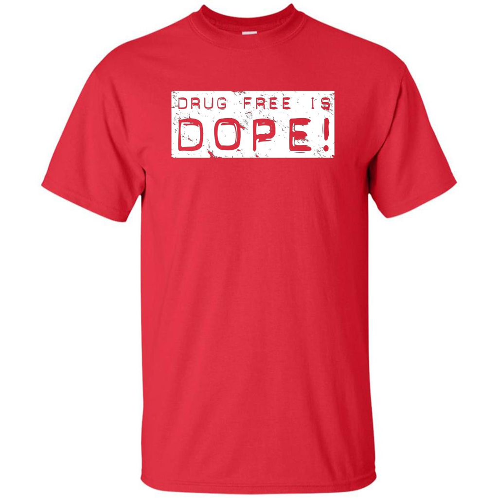 Drug Free Is Dope T-shirt Red