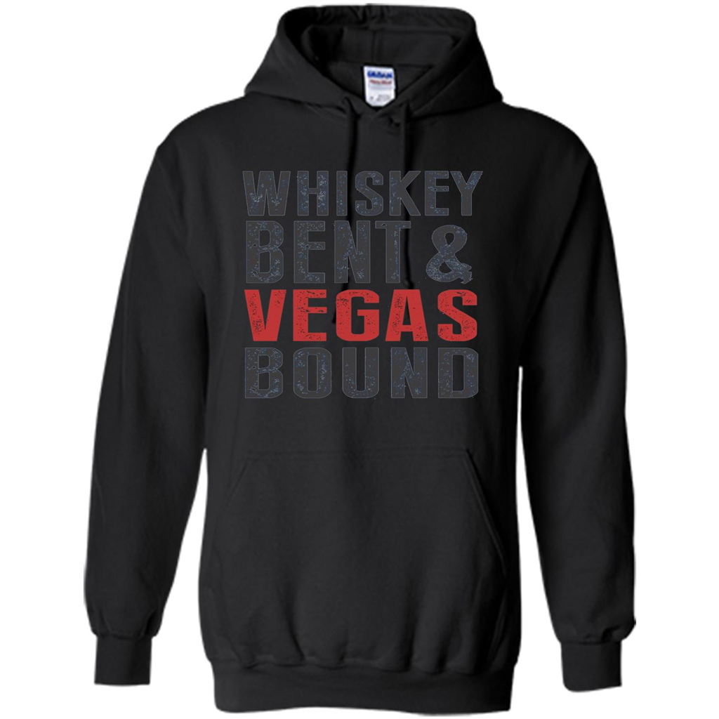 Whiskey Bent And Vegas Bound T-shirt Bachelor tshirt Black