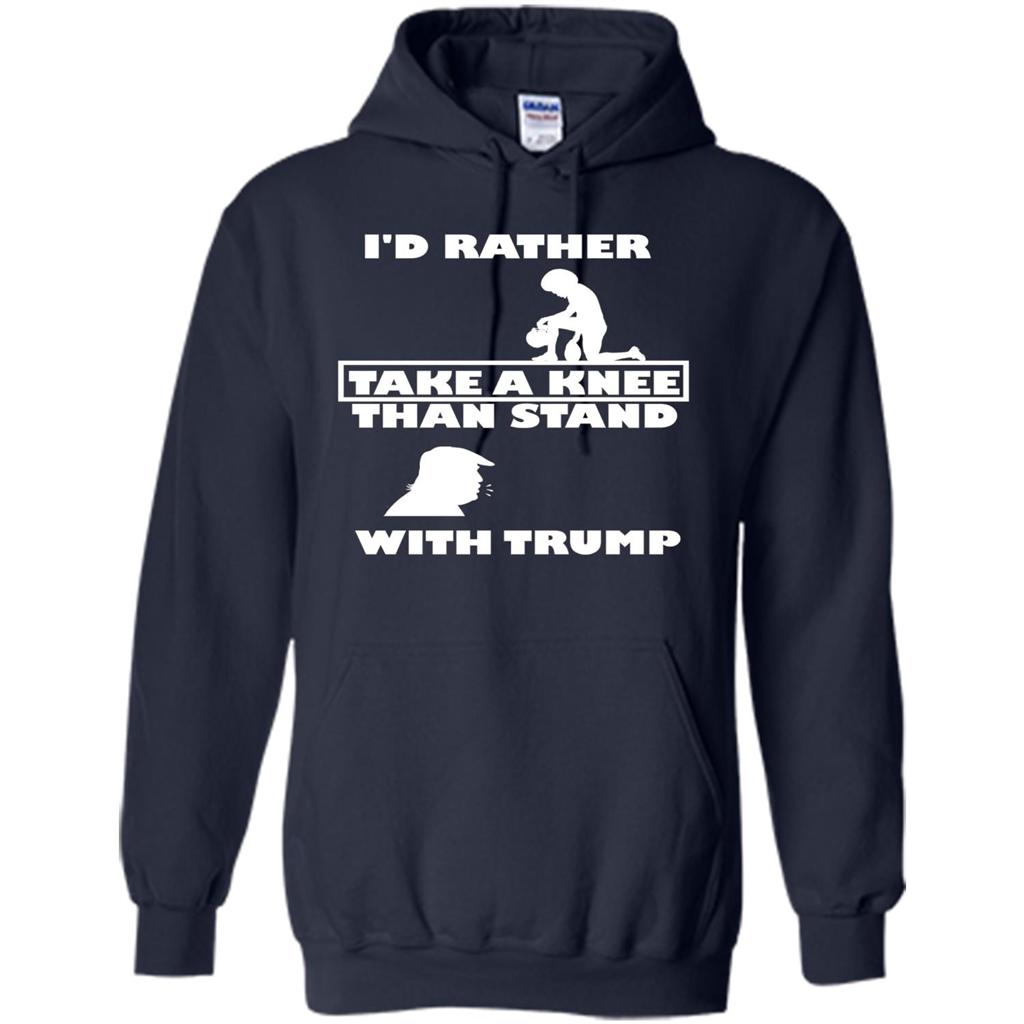 American T-shirt I'd Rather Take A Knee T-shirt Navy