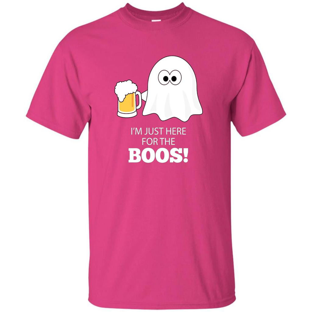 Halloween Drinking T-shirt I'm Just Here For The Boos Heliconia