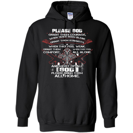 God Bless Our Soldier T-shirt Black