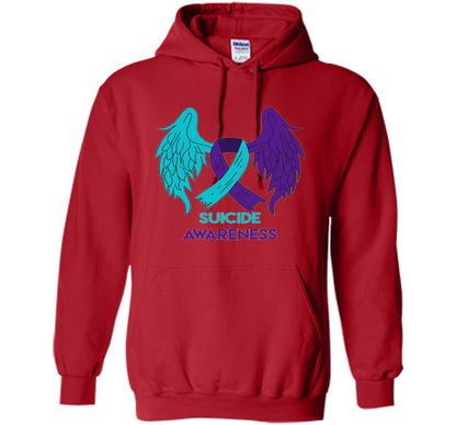 Suicide Awareness Shirt Wings and Ribbon Suicide Prevention shirt Red