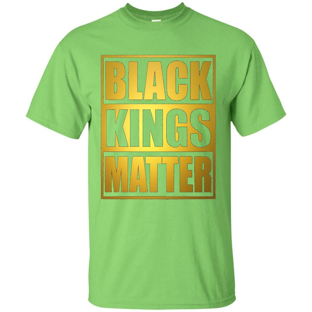 Black Kings Matter T-shirt Lime