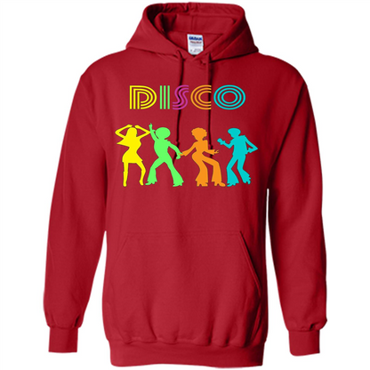 Disco Dancers Dancing Design T-shirt Red