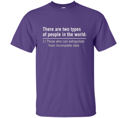Those Who Can Extrapolate From Incomplete Data T-shirt Purple