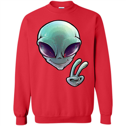 Peace Alien T-shirt Red